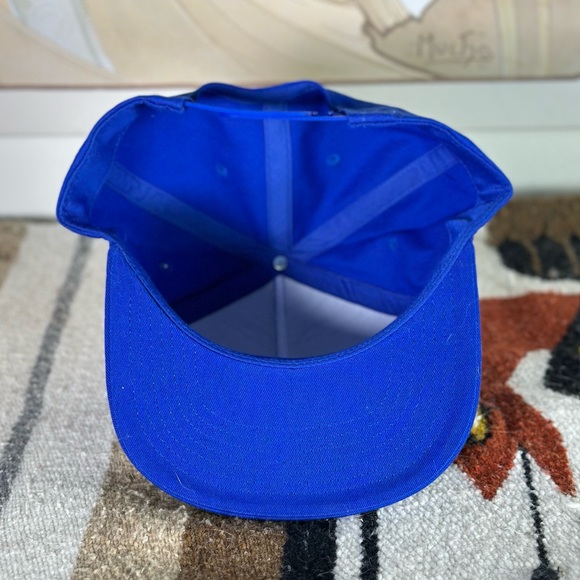 Unisex Lake Tahoe Topo Map Leather Patch Blue Trucker‎ Baseball Snap Back Hat - Picture 6 of 6